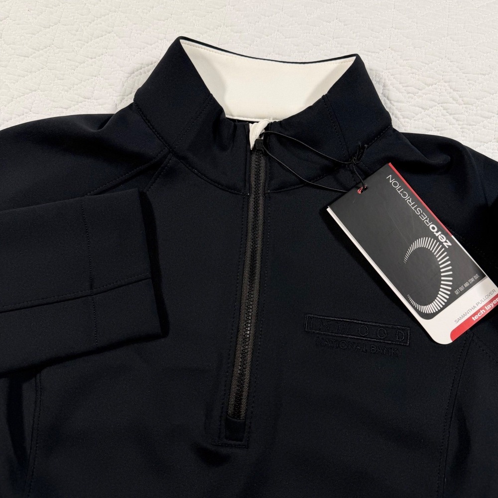 NWT Zero Restriction Samantha Z500 Pullover Womens M Black Tech Layer Logo‎